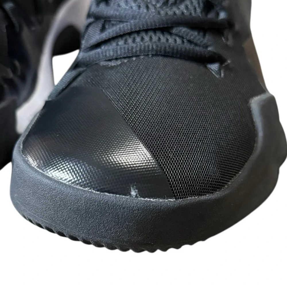 Adidas Mens Dual Threat Black White Mid Basketball Lace Up Shoes BY4182 Size 12